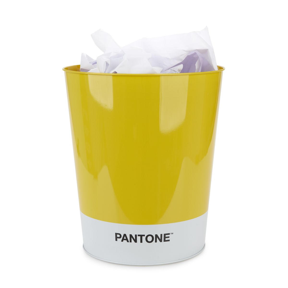 Corbeille à papier Pantone Jaune étain
