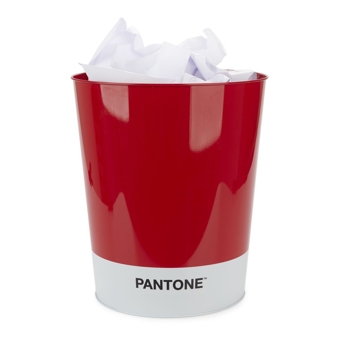Corbeille à papier Pantone Rouge étain