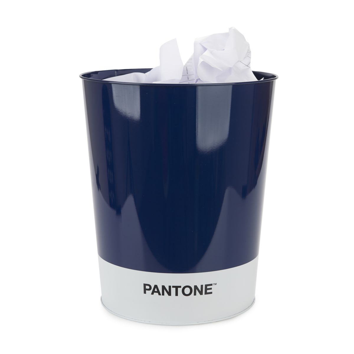 Corbeille à papier Pantone bleu étain