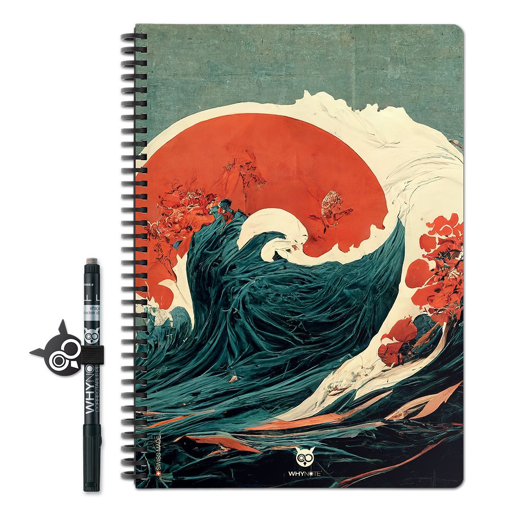 Bloc-notes effaçable A4 Tsunami 