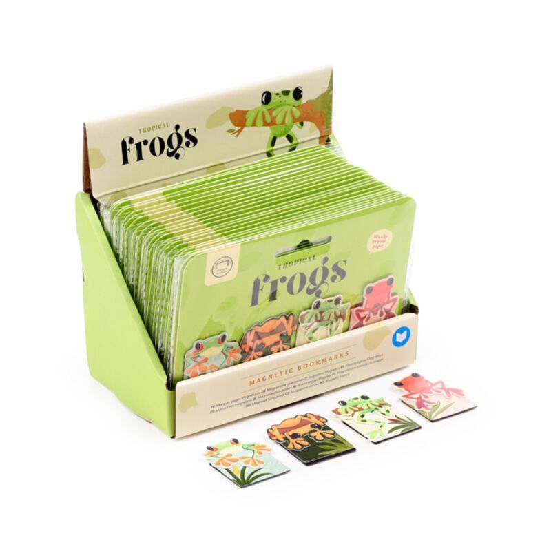 Marque-pages magnétiques Grenouilles tropicales  