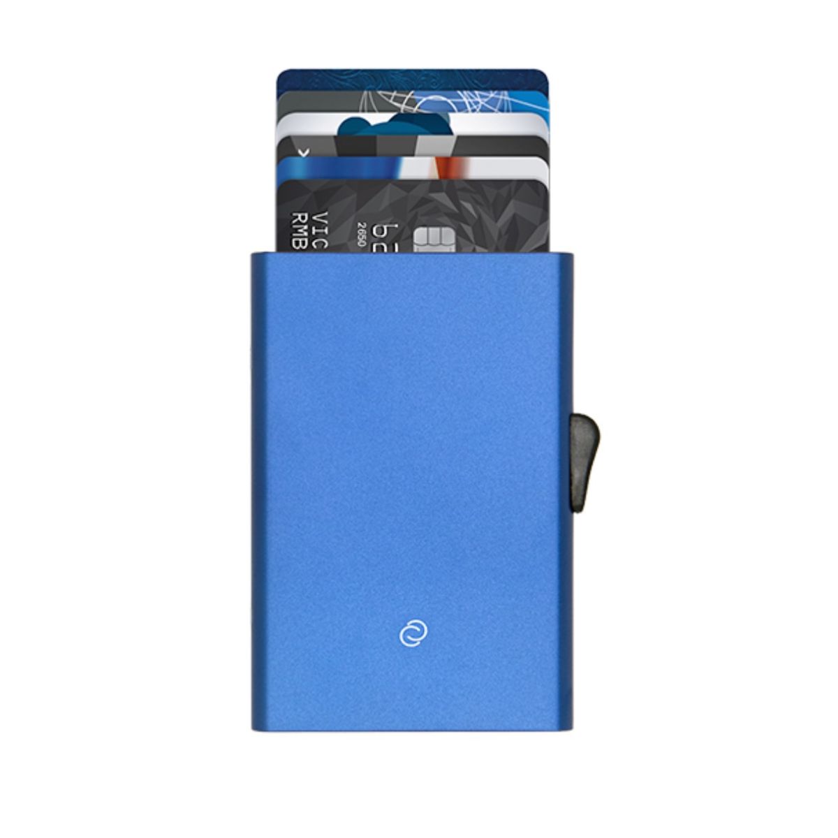 Porte-Cartes en Aluminium Bleu Indigo 