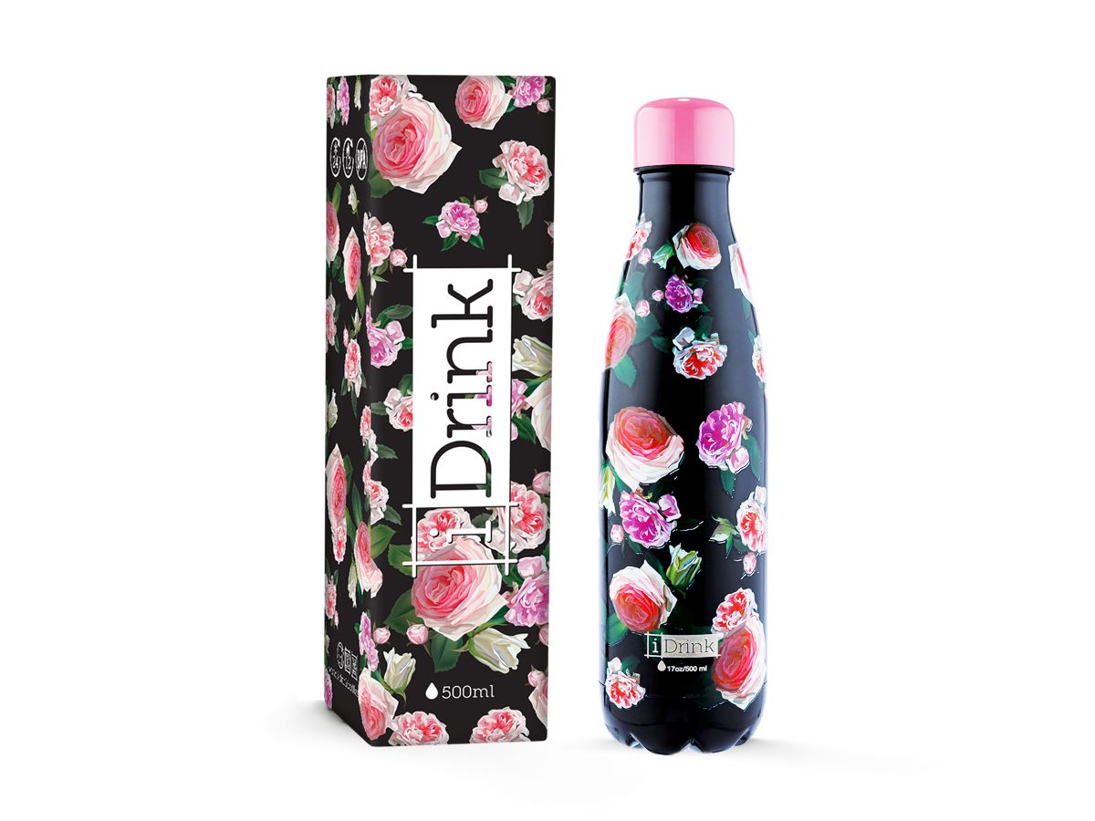 Bouteille 500ml Graphics Roses