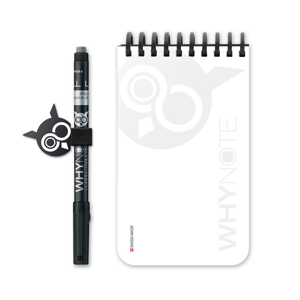 Bloc-notes effaçable Pocket Blanc