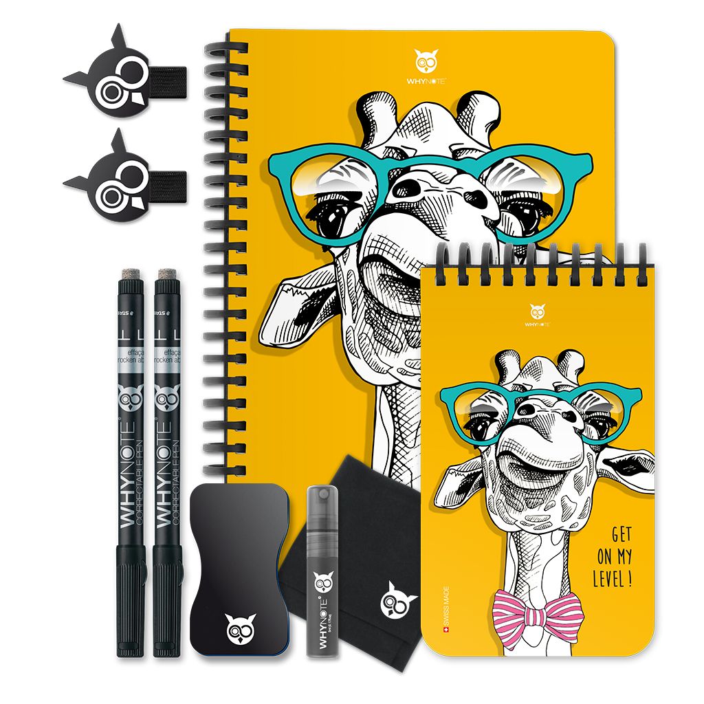 Set de Papeterie Whynote 7 pièces Girafe