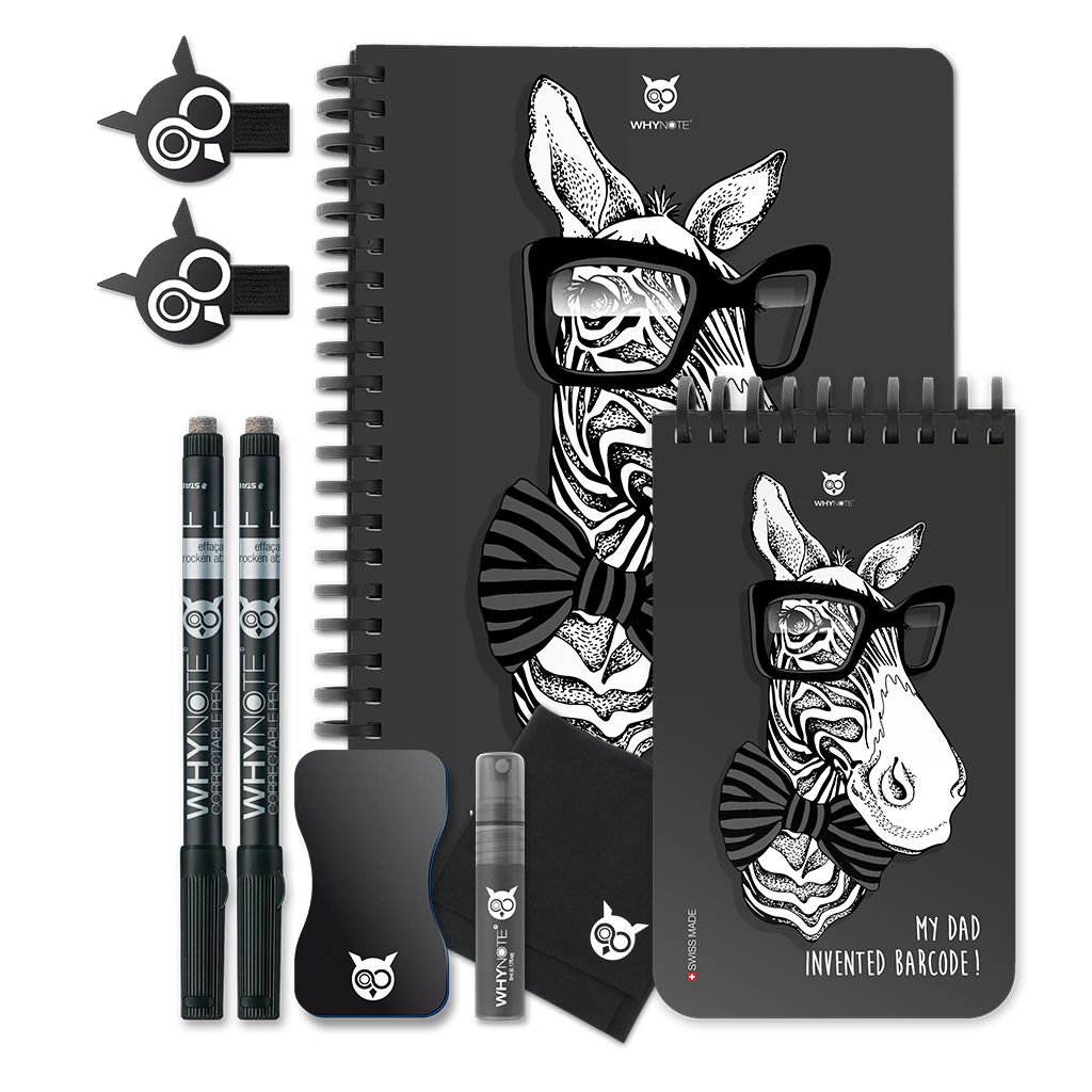 Set de Papeterie Whynote 7 pièces Zebra