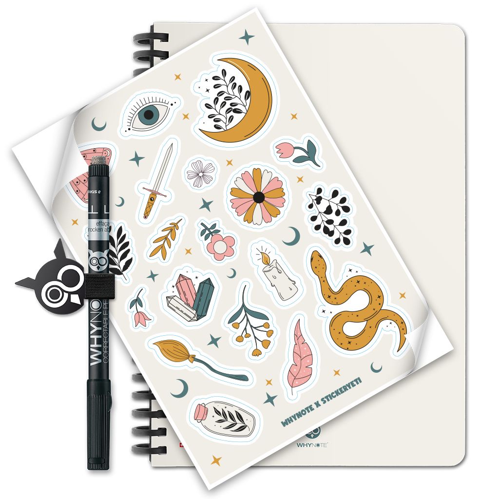 Bloc-notes effaçable A5 Mystical