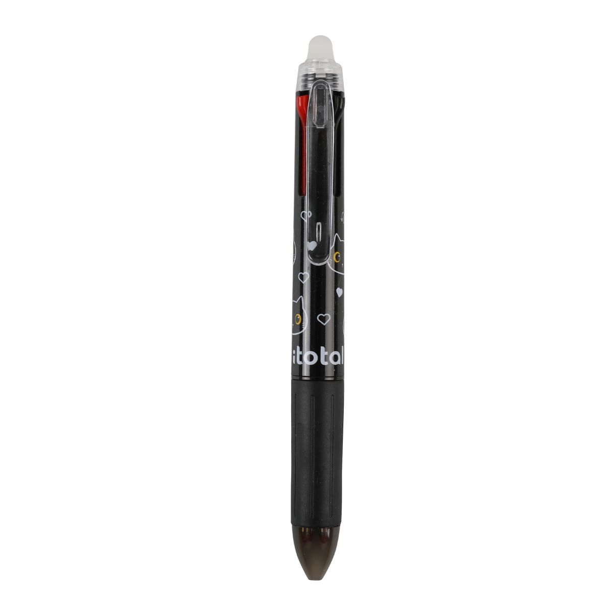 Stylos effaçables 4 en 1 Chat  noir