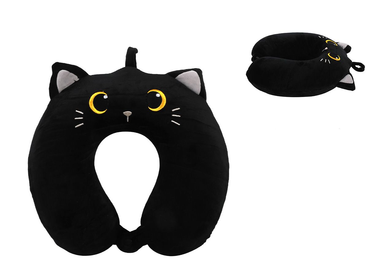 Oreiller de voyage Chat noir
