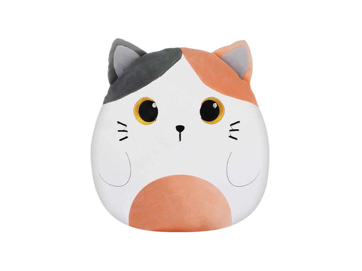 Coussin vertical Chat Blanc & Orange