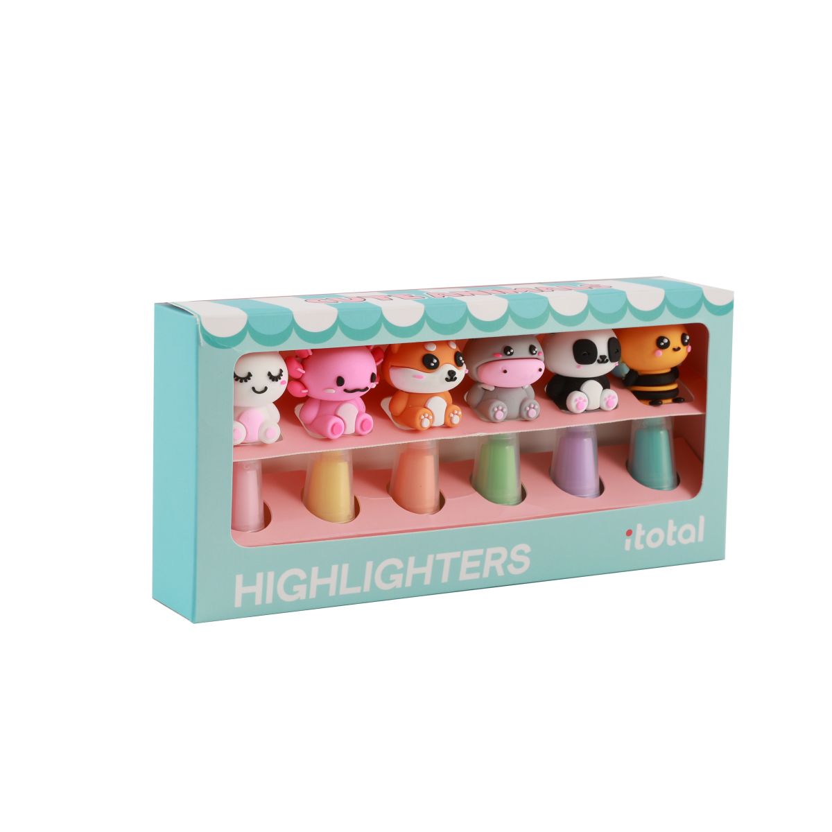 Surligneurs Animals Assortiment - Set de 6 pièces