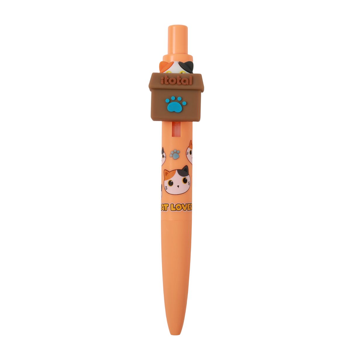 Stylos Pop Up Chat blanc &amp; orange