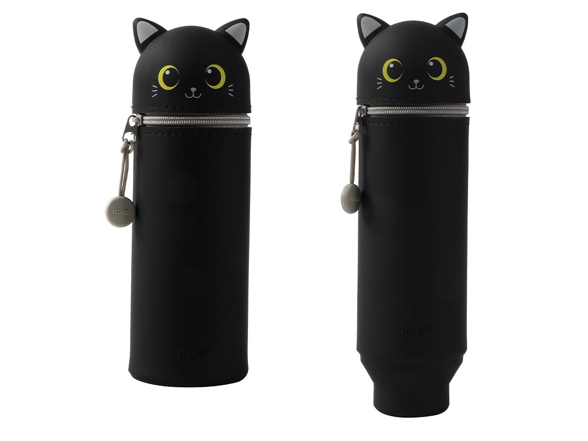 Trousse en silicone Chat  Noir