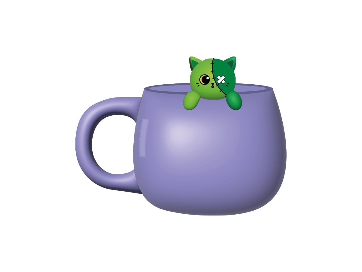 Tasse en céramique Charm Creepy Vibes Zombie 