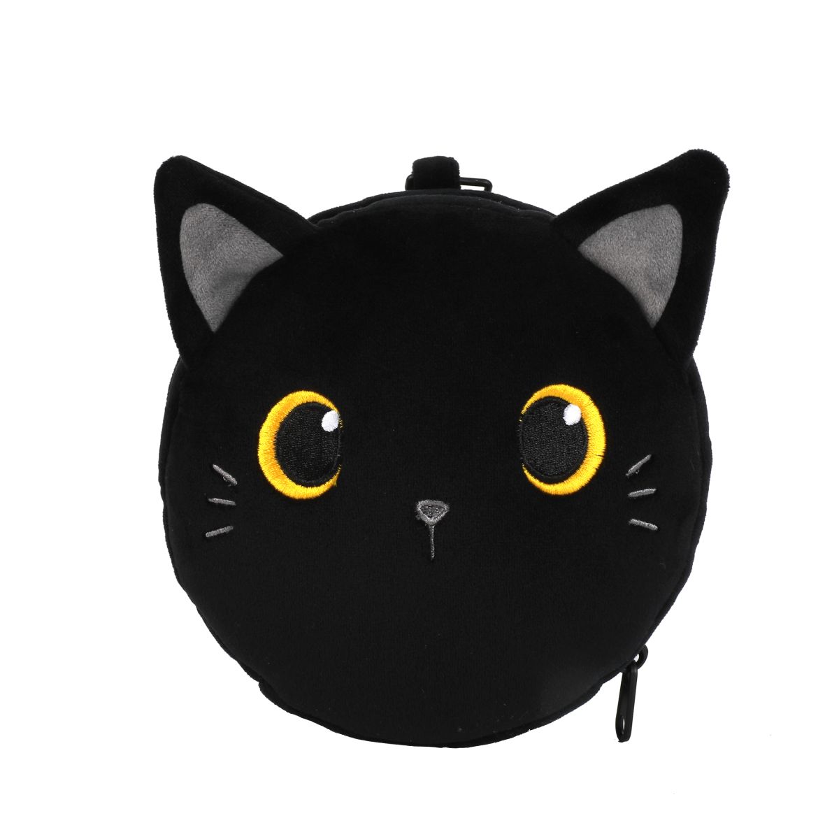 Oreiller de voyage &amp; Masque de nuit Chat Noir