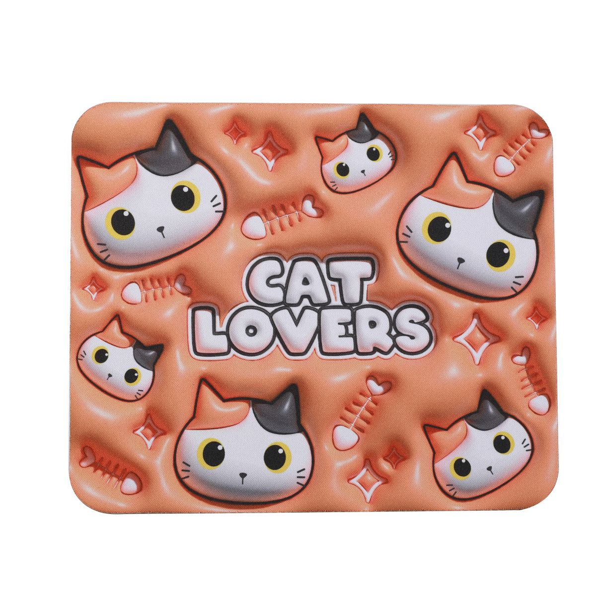 Tapis de souris chat blanc & orange