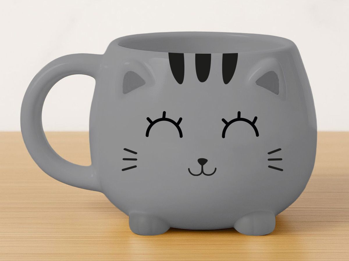 Tasse Chunky Chat Gris