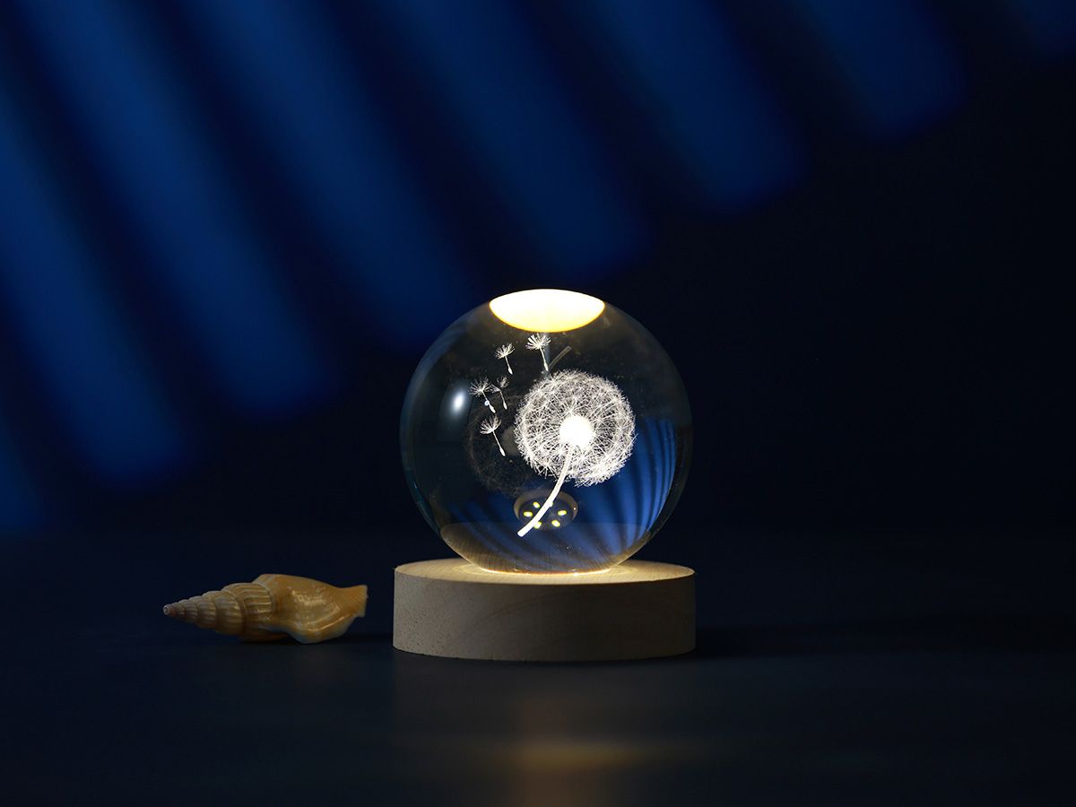 LAMPE LED Led Crystal Ball Dandelion medium 