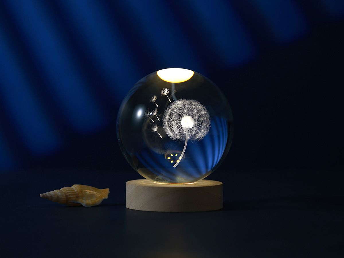 LAMPE LED Led Crystal Ball Dandelion large 