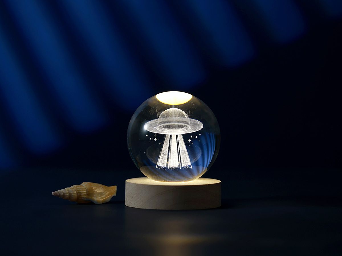 LAMPE LED Led Crystal Ball Ovni medium 