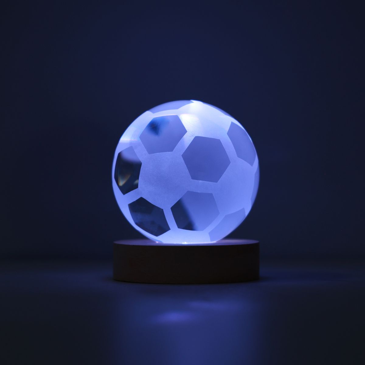 LAMPE LED Crystal Ball - Football medium 