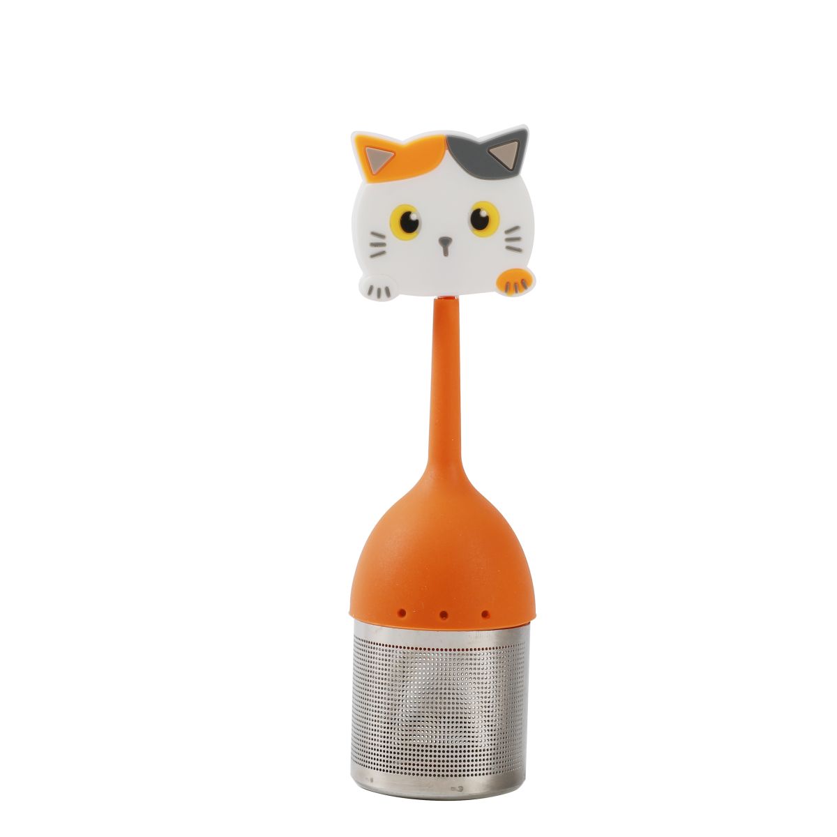 Infuseur à Thé en Silicone Blanc & Orange
