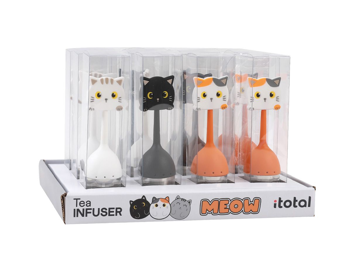 Infuseur à Thé en Silicone Blanc & Orange