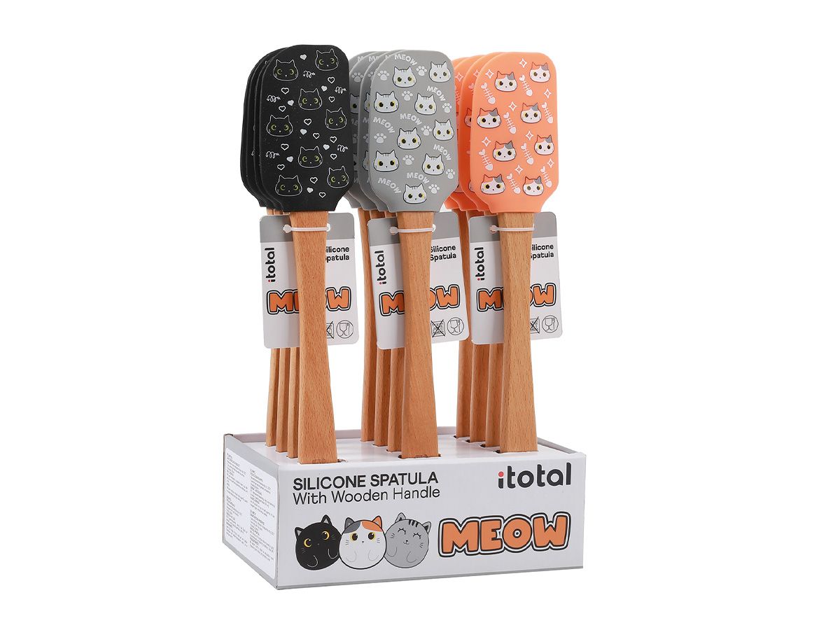 Spatules en Silicone Chats gris