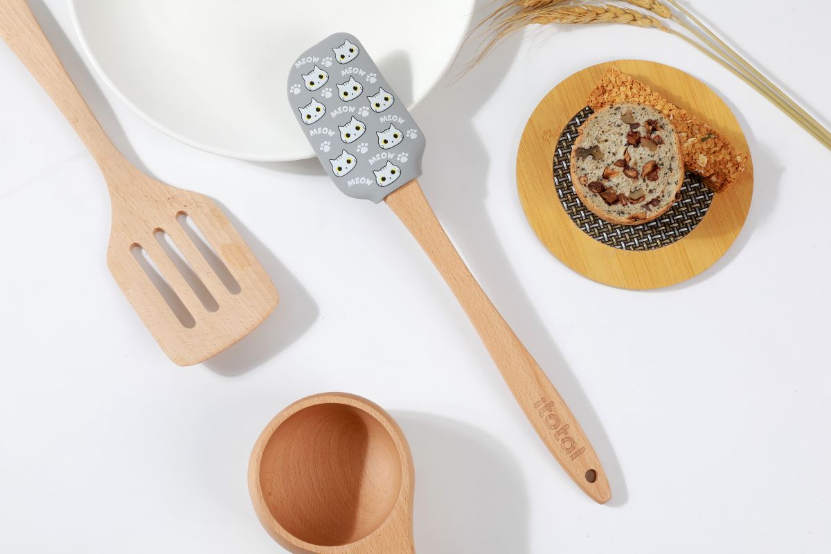 Spatules en Silicone Chats gris