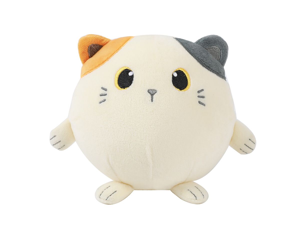 Peluche Squishy Chat Blanc & Orange