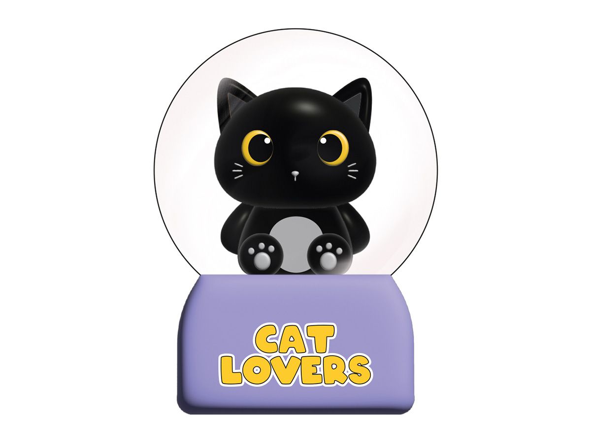 Boule à neige Chat noir 