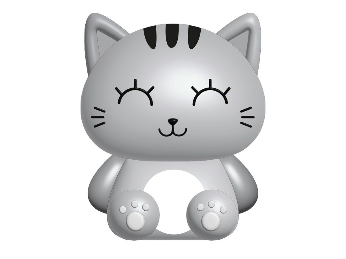 Lampe de nuit Chat Chat gris