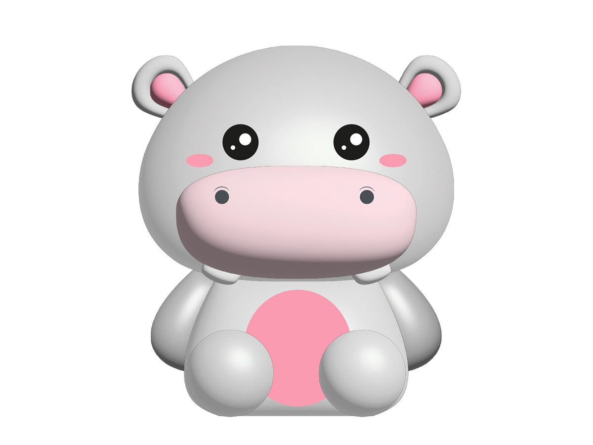 Lampe de nuit en silicone Hippo 