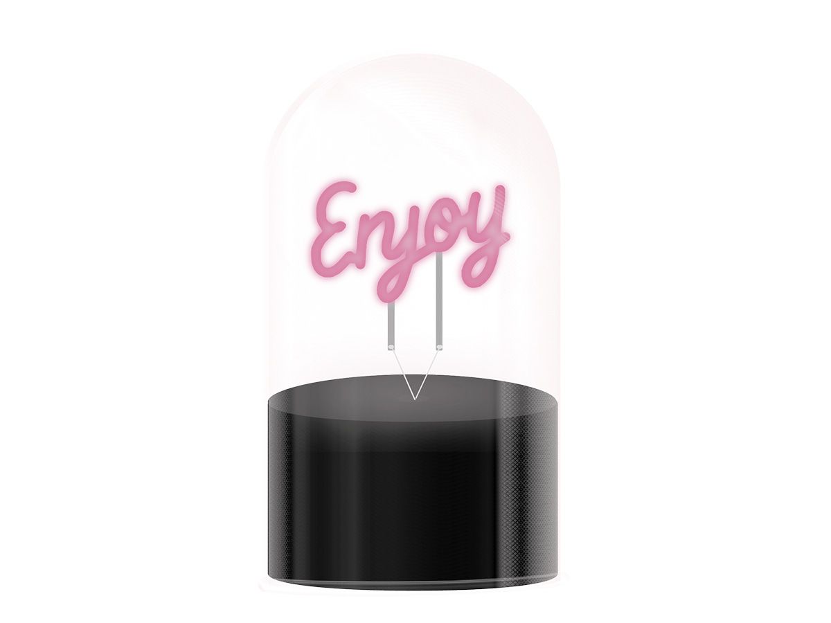 LAMPE LED Lampe Dôme en verre Enjoy 