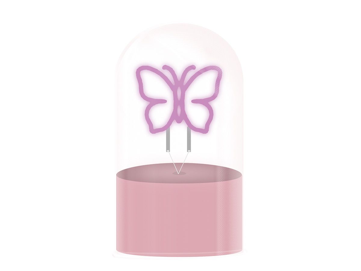 Lampe LED Dôme en Verre Butterfly 