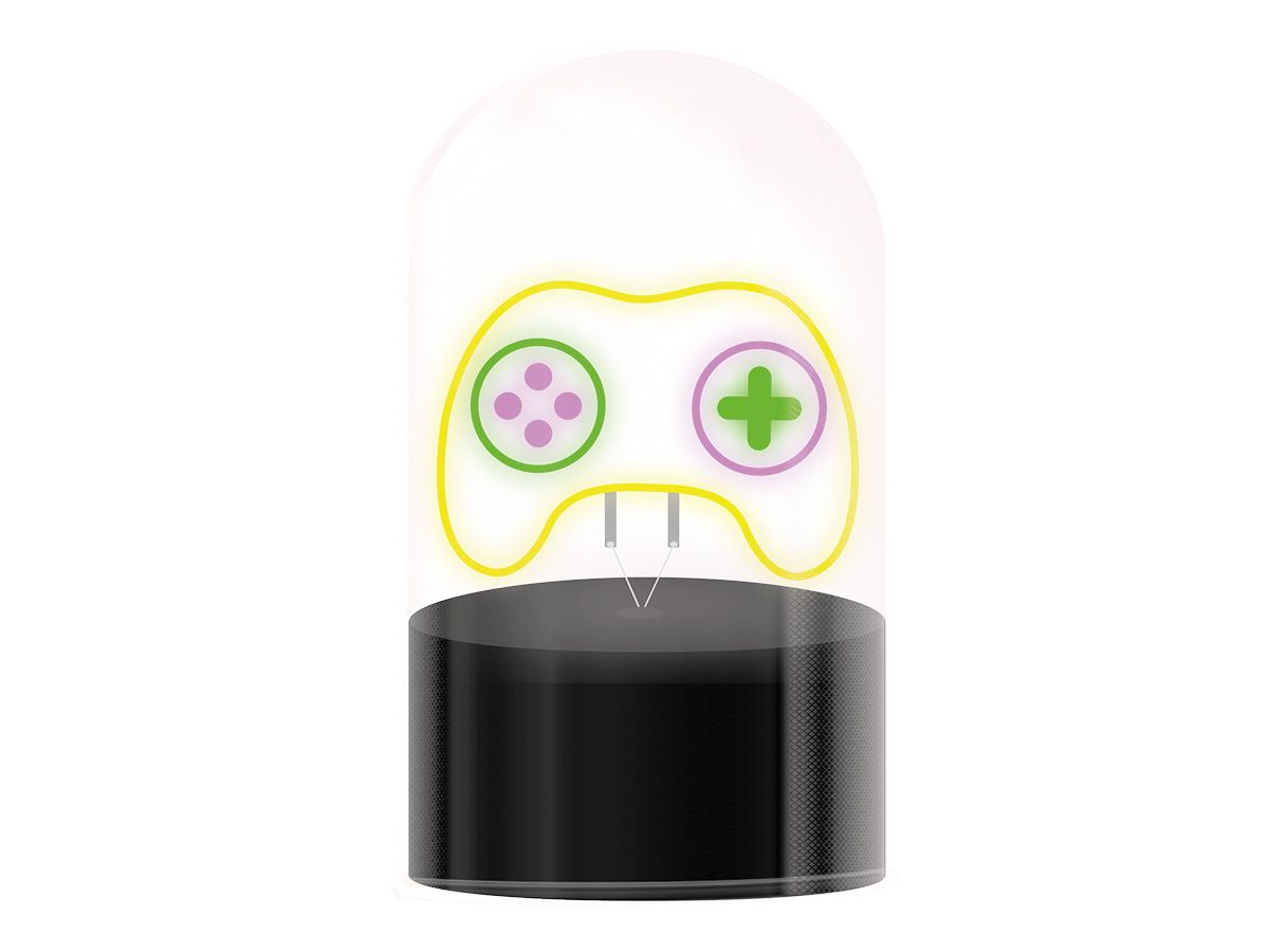 LAMPE LED Lampe dôme en verre Game  