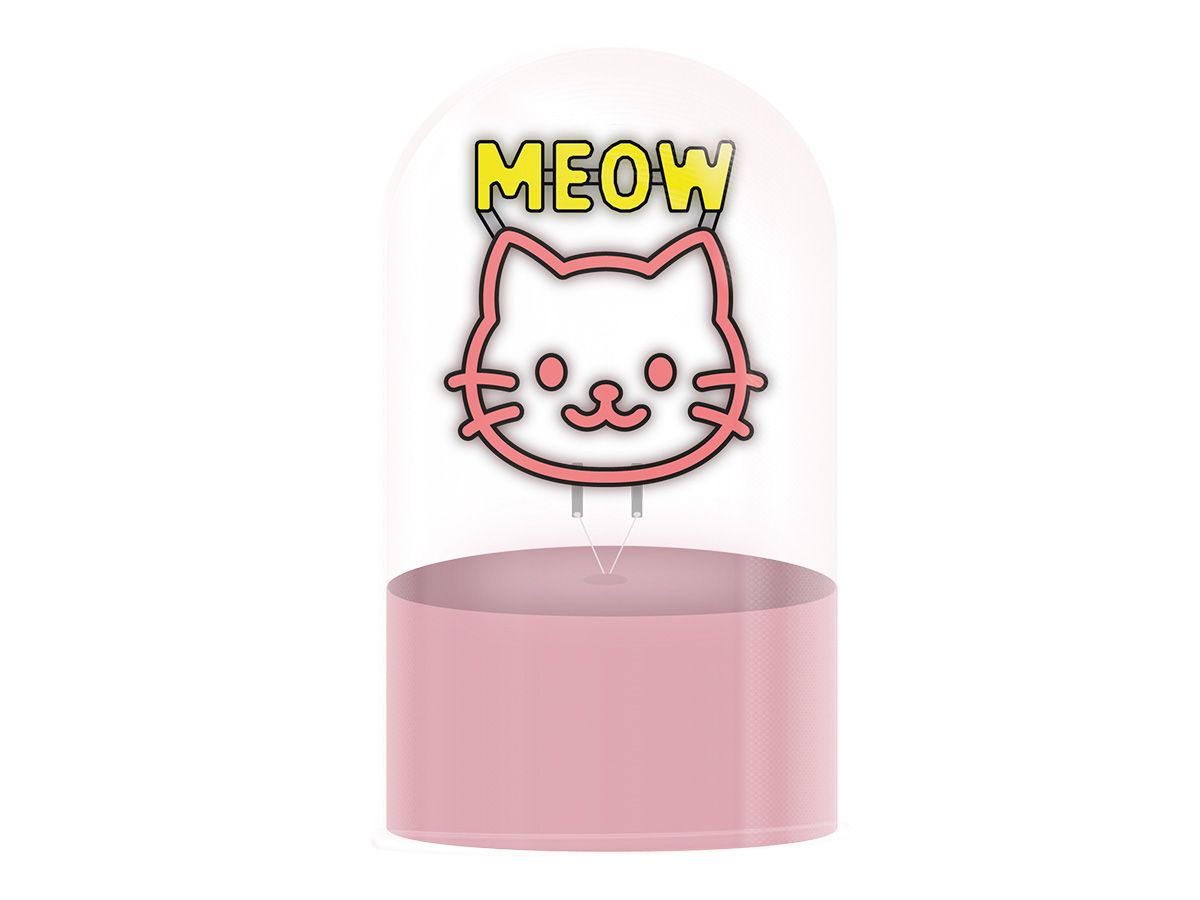 LAMPE LED Lampe dôme en verre Meow  