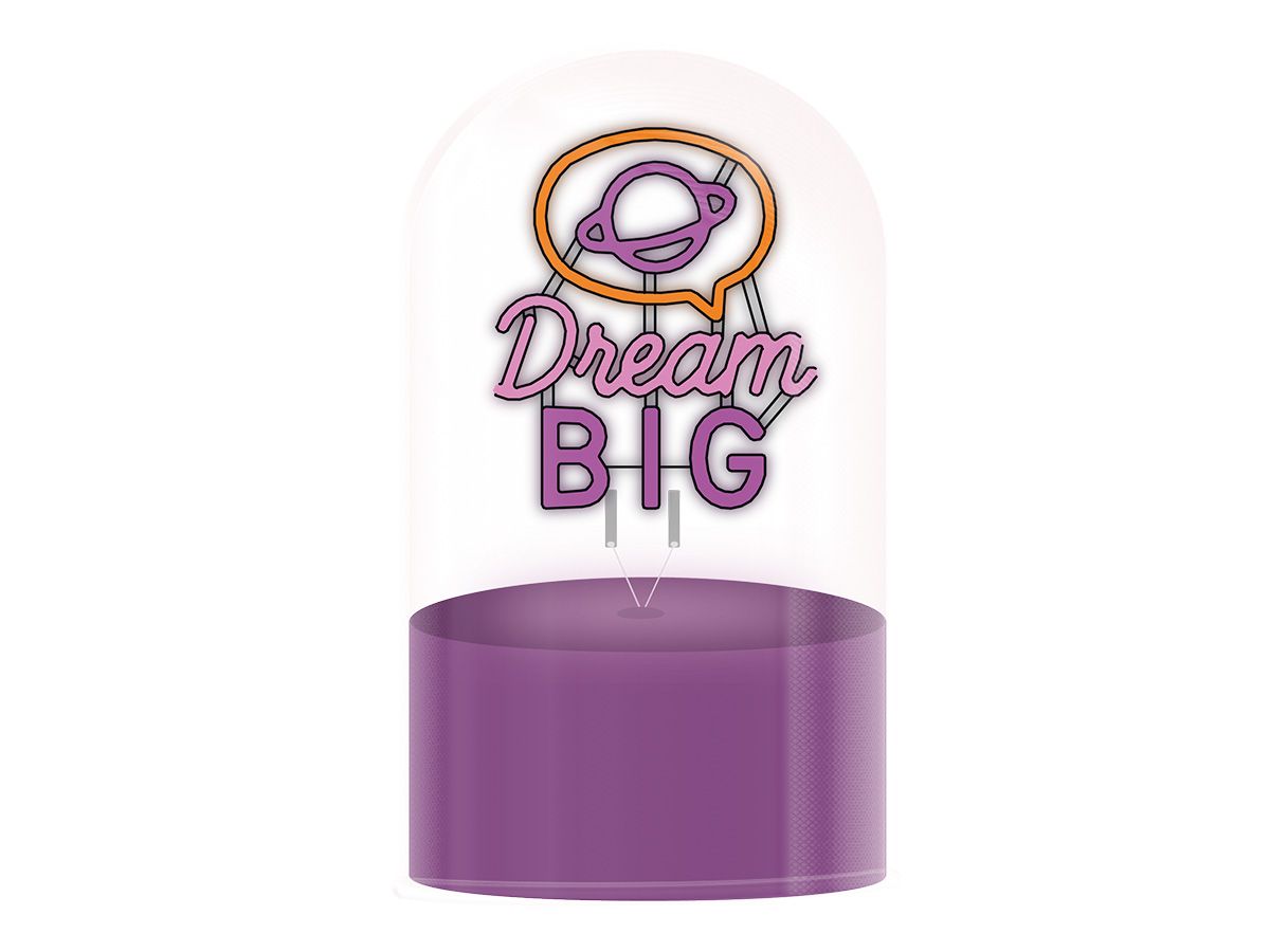 LAMPE LED Lampe dôme en verre dream  