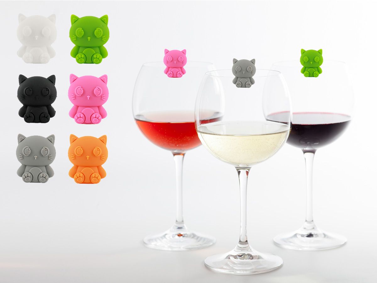 Marqueurs de verre Chats 