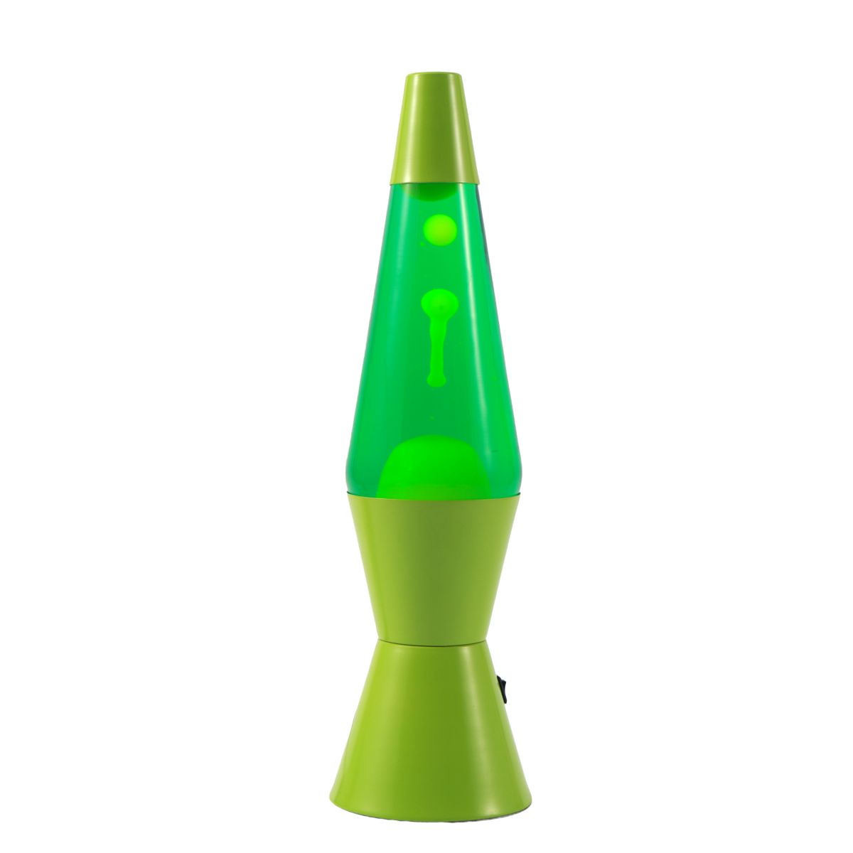 Lampe Lave Led base verte - Vert & Jaune 