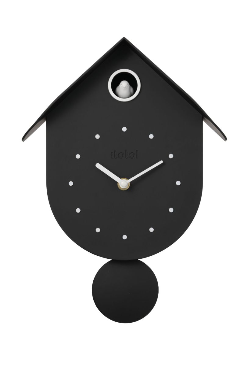 Horloge murale - Coucou noir - Oiseau 