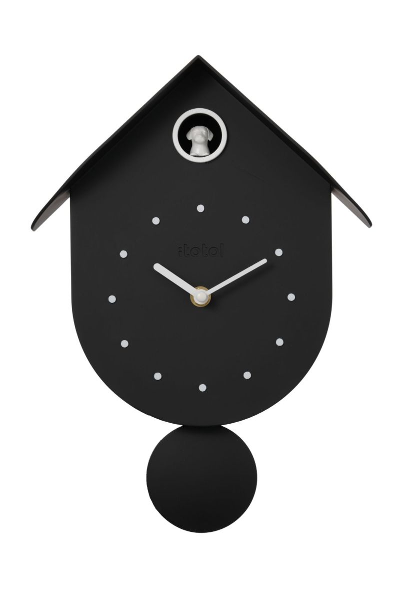 Horloge murale Coucou noir Chien