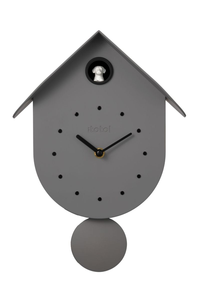 Horloge murale - Coucou Vert olive - Chien