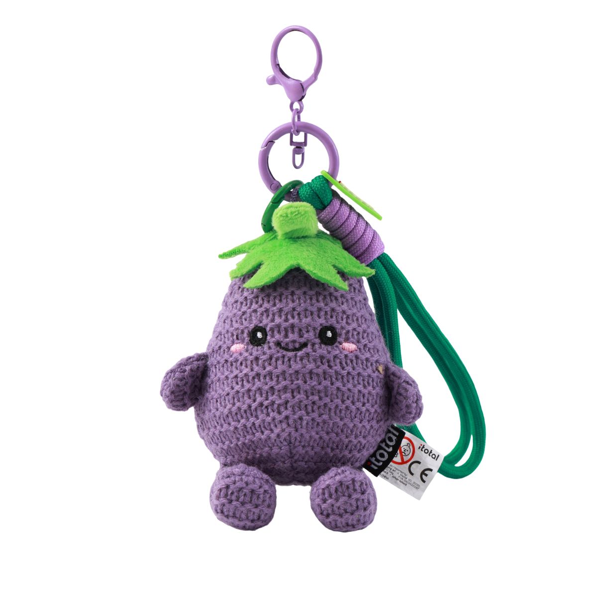 Porte-clés au crochet Fresh Market Ellie l'aubergine 
