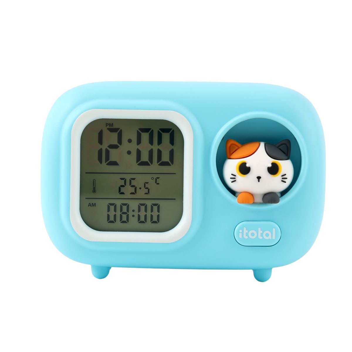 Réveil pour bébé Chat blanc & orange  