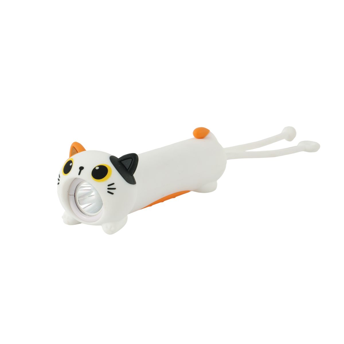 Lampe torche Flash animals Chat blanc & orange   