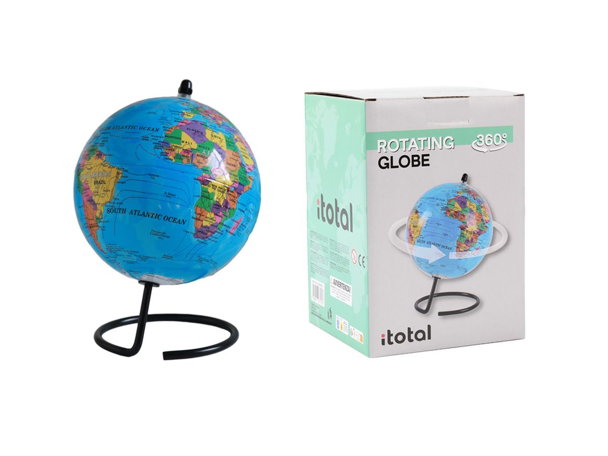 Globe Rotatif Bleu