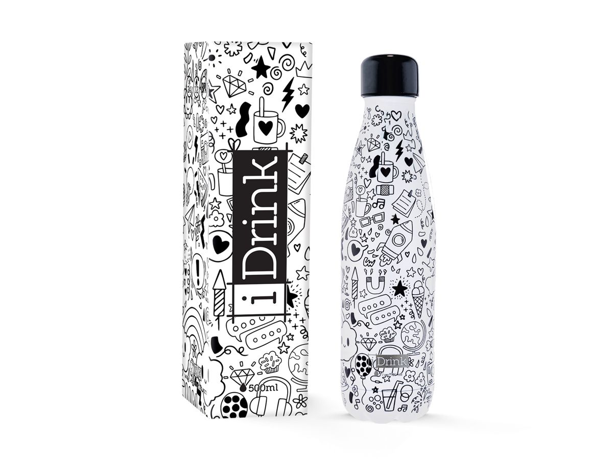 Bouteille Graphics 500ml Doodles