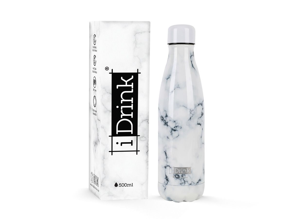 Bouteille Graphics 500ml Marble White
