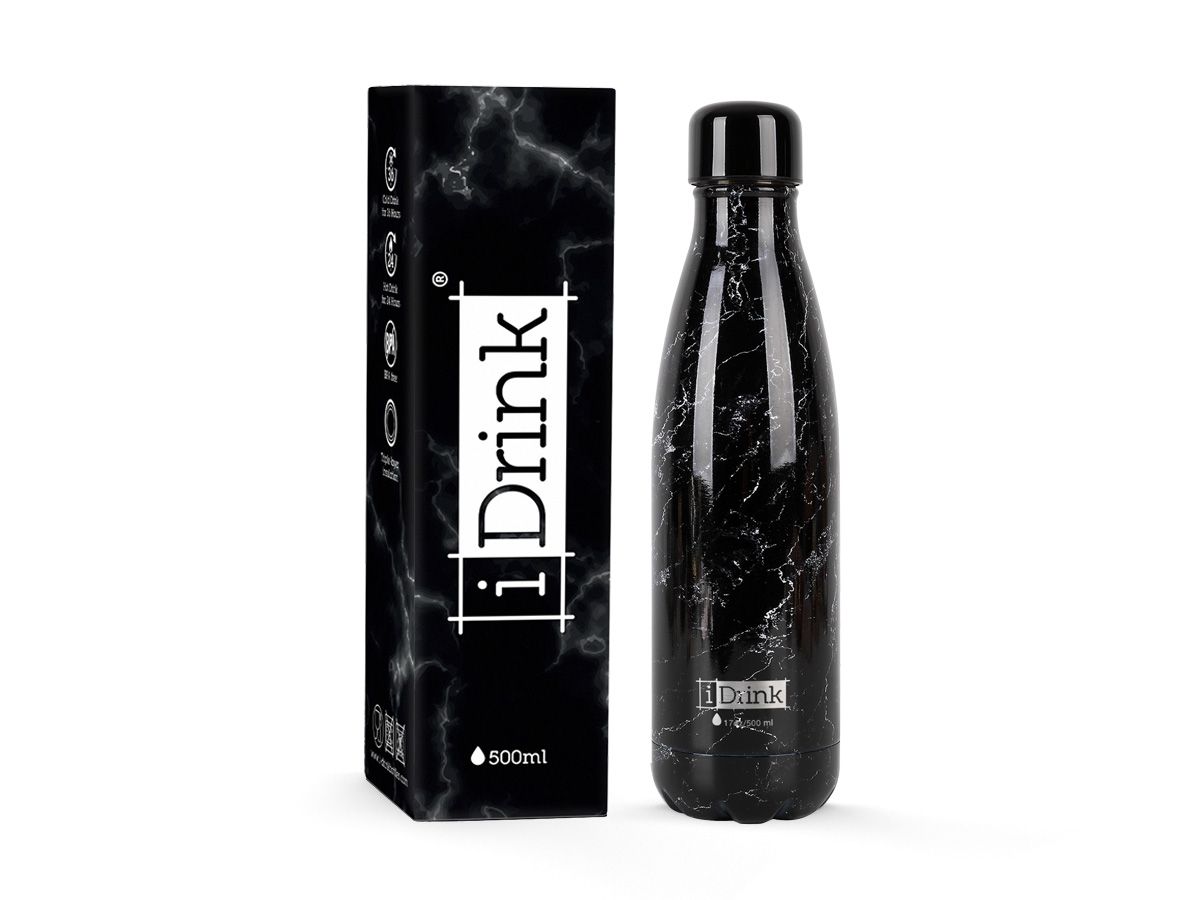 Bouteille Graphics 500ml Marble Black